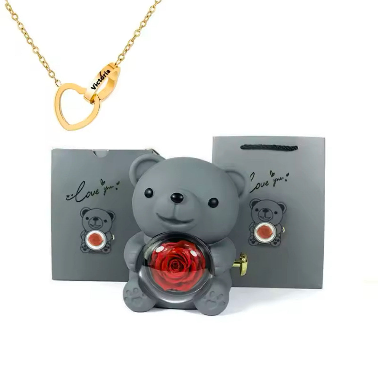 Blossom Bear with Necklace